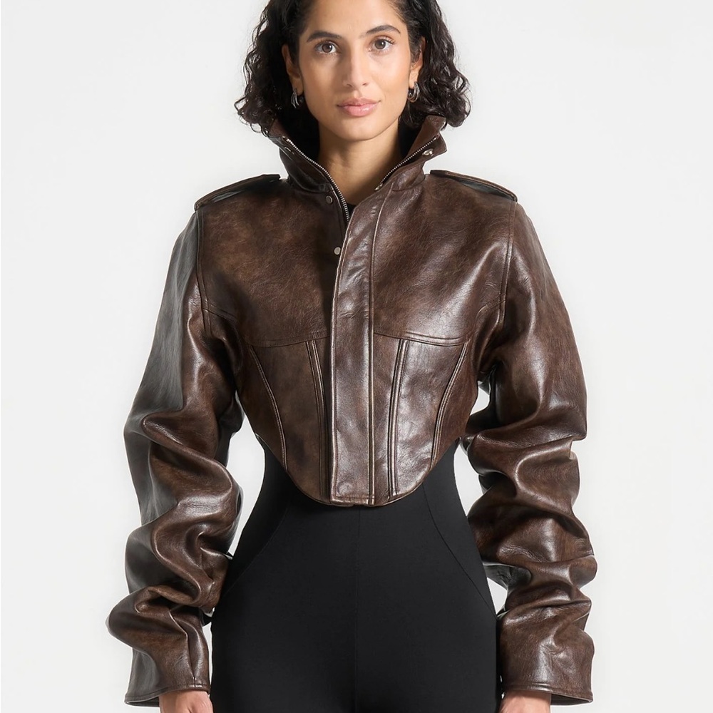 Women's Brown Leather Jacket